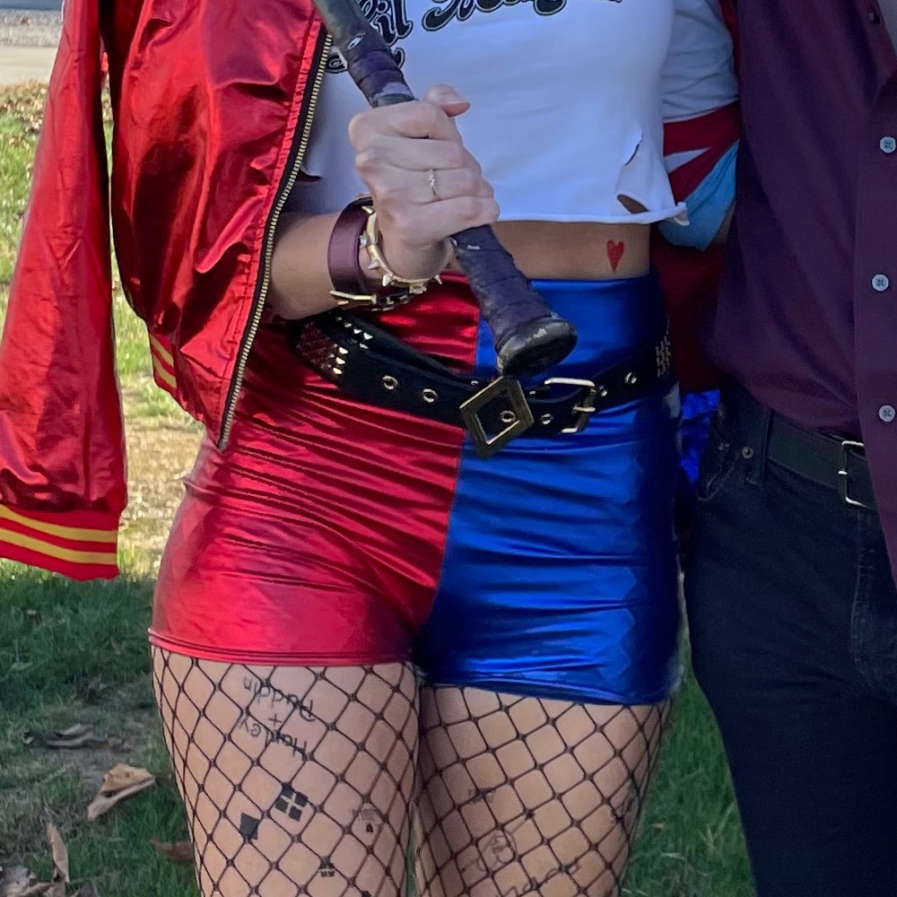 High Waisted Harley Quinn Shorts